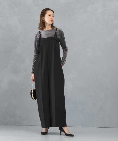 URBAN RESEARCH ROSSO WOMEN」 オールインワン 36 ブラック レディース