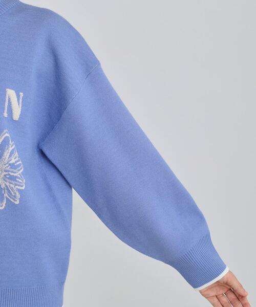 THE SHOP TK ニット セーター 花柄ラメジャカードニット レディース