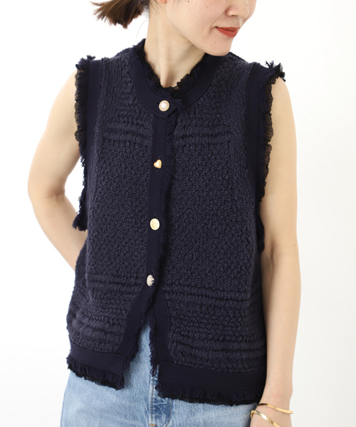 VERMEIL par iena（ヴェルメイユパーイエナ） ニットベスト FREE