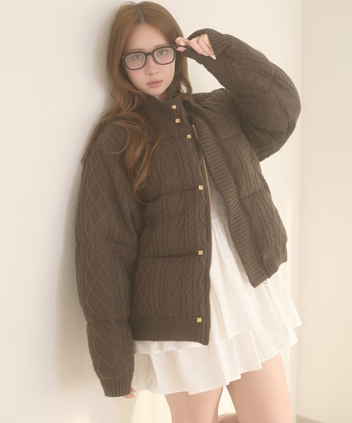 Ambre Neige（アンブルネージュ） ブルゾン アウター volume knit