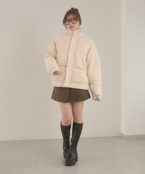 Ambre Neige（アンブルネージュ） ブルゾン アウター volume knit