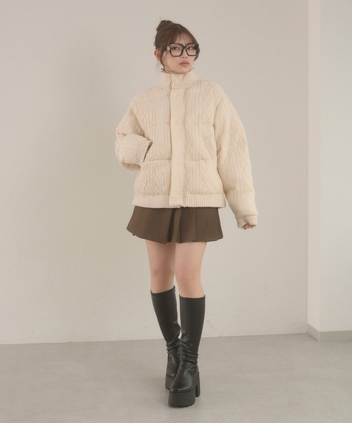 Ambre Neige（アンブルネージュ） ブルゾン アウター volume knit