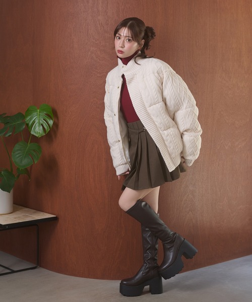 Ambre Neige（アンブルネージュ） ブルゾン アウター volume knit