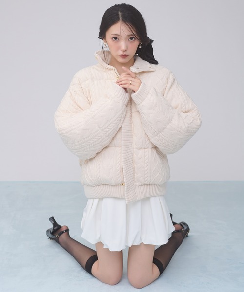 Ambre Neige（アンブルネージュ） ブルゾン アウター volume knit