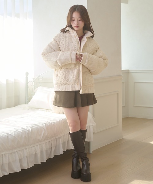 Ambre Neige（アンブルネージュ） ブルゾン アウター volume knit
