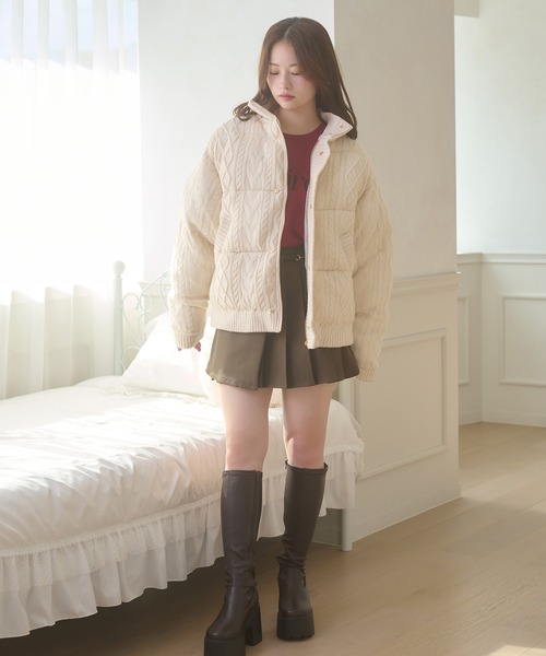 Ambre Neige（アンブルネージュ） ブルゾン アウター volume knit