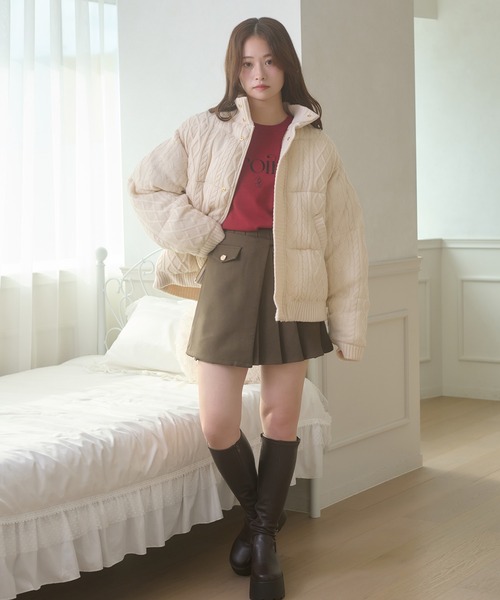 Ambre Neige（アンブルネージュ） ブルゾン アウター volume knit