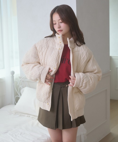 Ambre Neige（アンブルネージュ） ブルゾン アウター volume knit