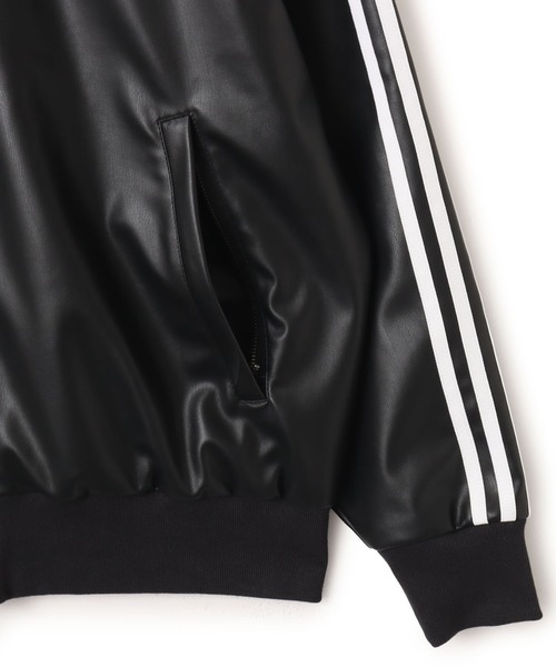 adidas（アディダス） コート ジャケット adidas PLEATHER 3STRIPES