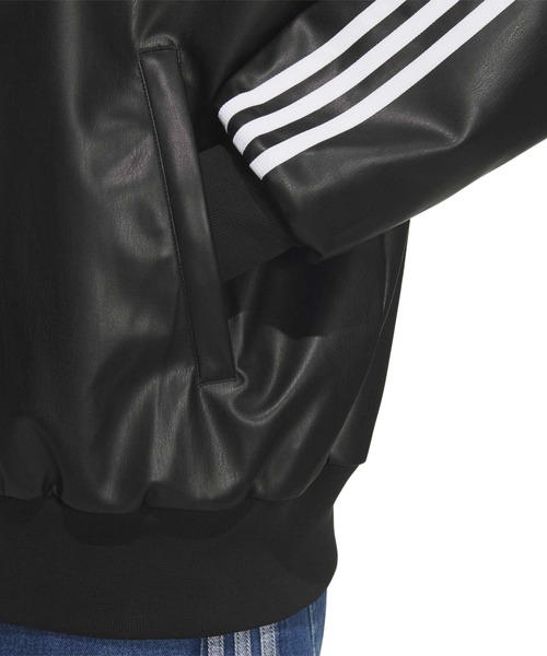 adidas（アディダス） コート ジャケット adidas PLEATHER 3STRIPES