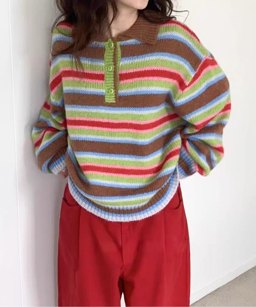 Kolorマルチカラーニットセーター 88429065b_15_d_500.jpg