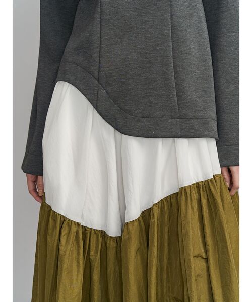 UN3D.（アンスリード） ワンピース GATHER SKIRT DOCKING OP