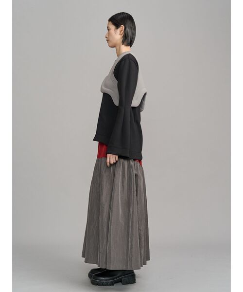 UN3D.（アンスリード） ワンピース GATHER SKIRT DOCKING OP