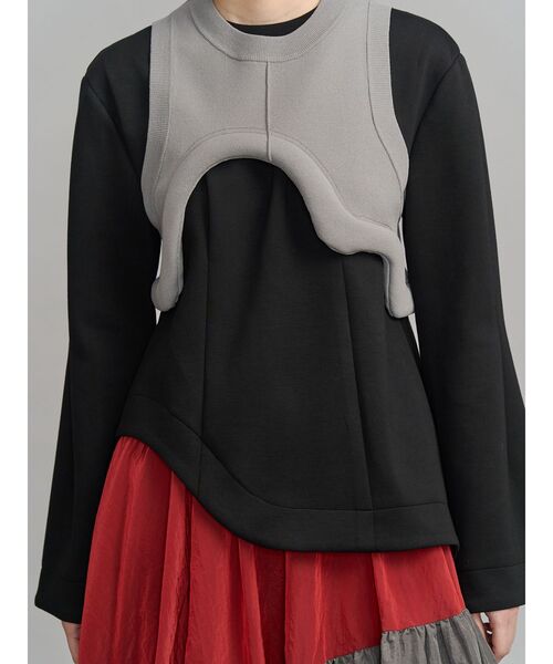 UN3D.（アンスリード） ワンピース GATHER SKIRT DOCKING OP