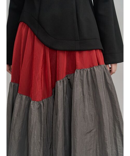 UN3D.（アンスリード） ワンピース GATHER SKIRT DOCKING OP