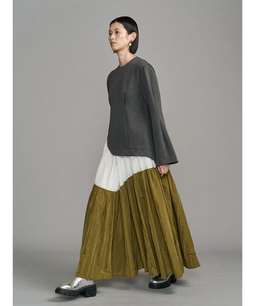 UN3D.（アンスリード） ワンピース GATHER SKIRT DOCKING OP