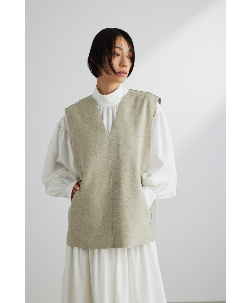 「STYLEMIXER」 ベスト SMALL ホワイト レディース_画像3