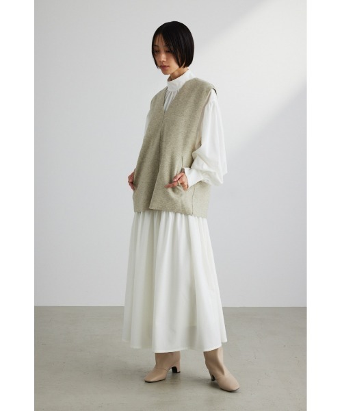 「STYLEMIXER」 ベスト SMALL ホワイト レディース_画像4