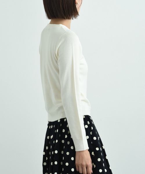 「INTERPLANET」 ニットカーディガン FREE ブラック レディース_画像4