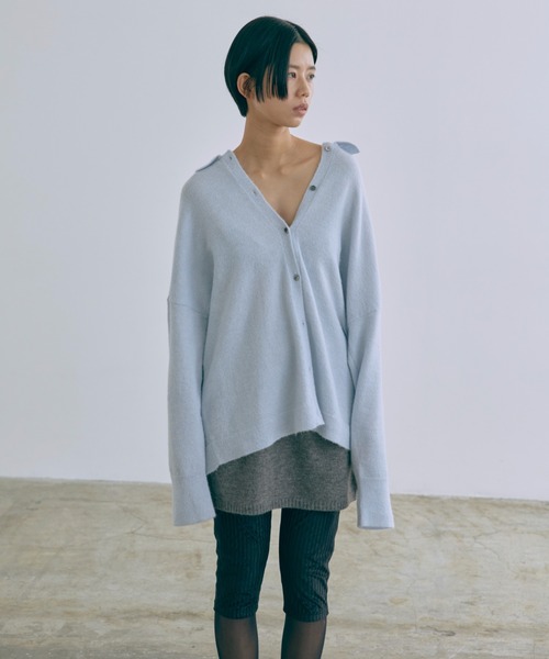 EN NEUME カーディガン Loose Polo Cardigan / ルーズポロカーディガン