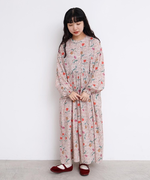 l'atelier du savon（アトリエドゥサボン） ワンピース ちぎり絵の