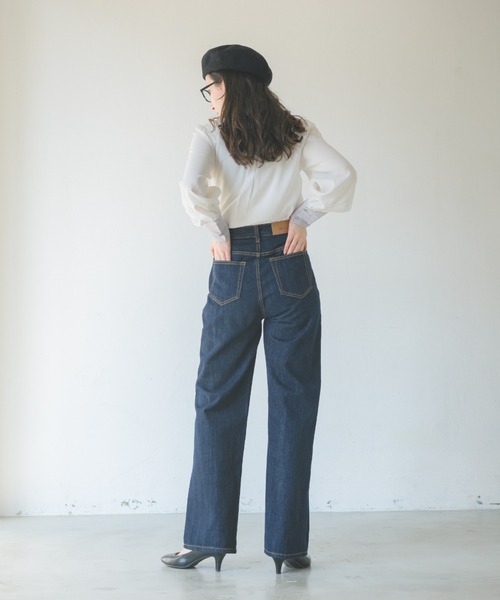 「idem」 デニムパンツ MEDIUM ネイビー レディース_画像2