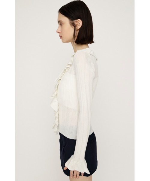 SLY FRONT FRILL KNIT トップス SLY | FRONT FRILL KNIT トップス (ニット ) |SHEL'TTER WEBSTORE