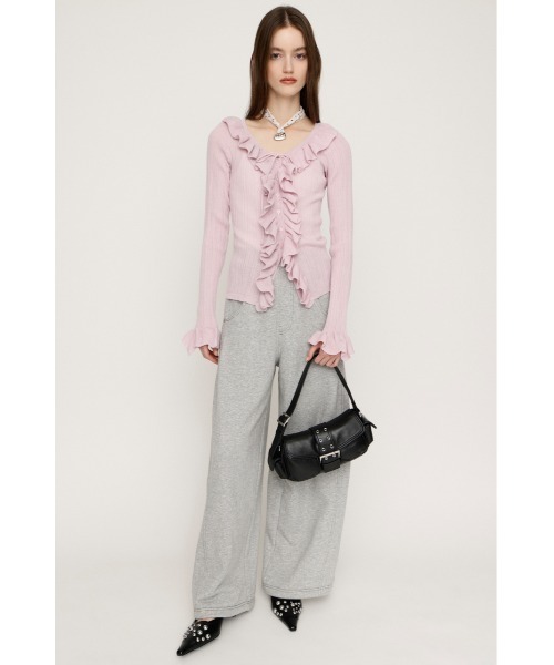 SLY（スライ） ニット セーター 「2026SS新作」FRONT FRILL KNIT TOPS