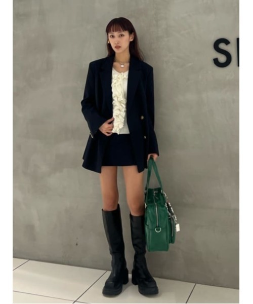 SLY（スライ） ニット セーター 「2026SS新作」FRONT FRILL KNIT TOPS