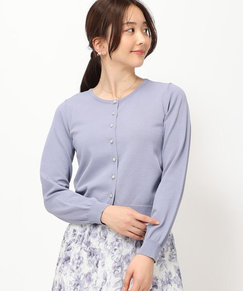 「MISCH MASCH」 ニットカーディガン M レッド レディース_画像4