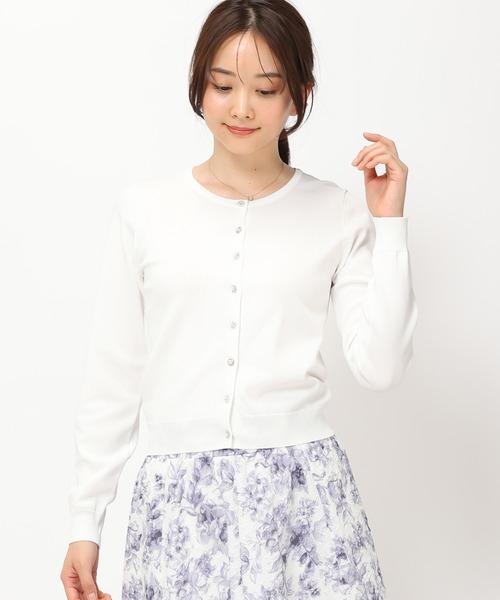 「MISCH MASCH」 ニットカーディガン M レッド レディース_画像6