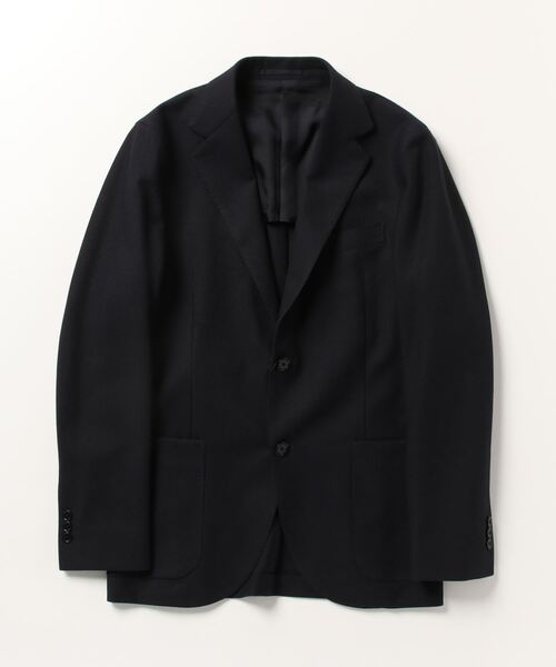 美品★UNITED ARROWS シルク テーラードジャケット ネイビー 46 美品☆UNITED ARROWS シルク テーラードジャケット ネイビー 46 美品