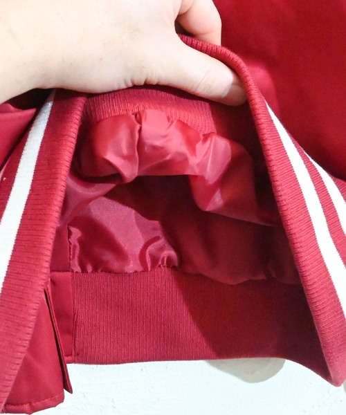 「Anytime Songs」 「HALHAM」スタジャン X-LARGE グリーン メンズ_画像4