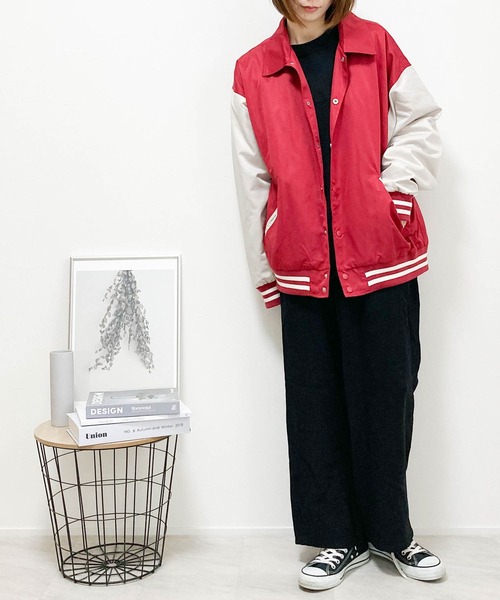 「Anytime Songs」 「HALHAM」スタジャン X-LARGE グリーン メンズ_画像8