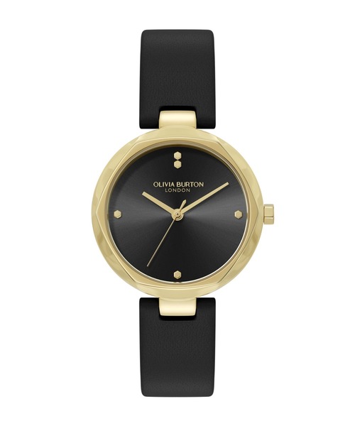 腕時計 「OLIVIA BURTON/オリビアバートン」クラシック - 32mm ディメンション ブラックオニキス サンレイ レザー レディースの画像