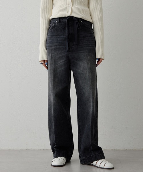 ウィムガゼット センタープレスデニムパンツ 36 Whim Gazette（ウィム ガゼット） 【ウィムガゼット】センタープレス