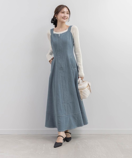 RANDA（ランダ） ワンピース デニムフレアワンピース : ZOZOTOWN Yahoo