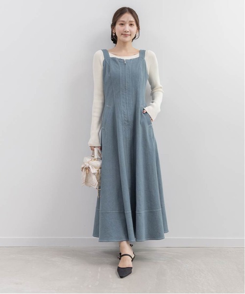 RANDA（ランダ） ワンピース デニムフレアワンピース : ZOZOTOWN Yahoo