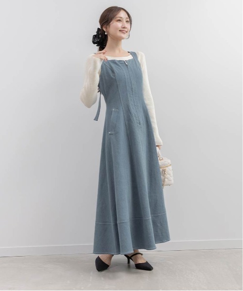 RANDA（ランダ） ワンピース デニムフレアワンピース : ZOZOTOWN Yahoo