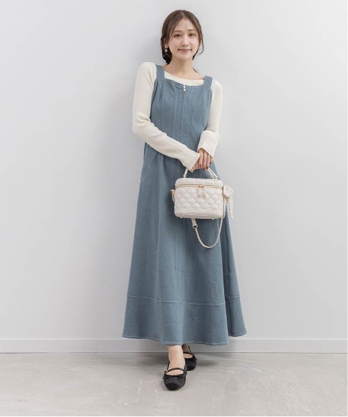 RANDA（ランダ） ワンピース デニムフレアワンピース : ZOZOTOWN Yahoo
