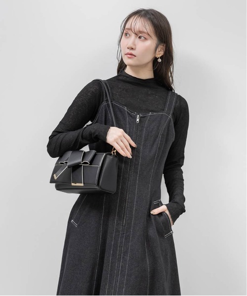 RANDA（ランダ） ワンピース デニムフレアワンピース : ZOZOTOWN Yahoo
