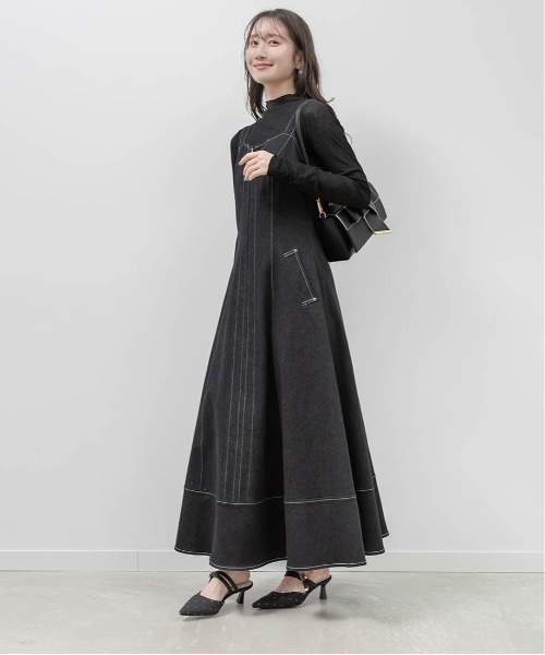 RANDA（ランダ） ワンピース デニムフレアワンピース : ZOZOTOWN Yahoo