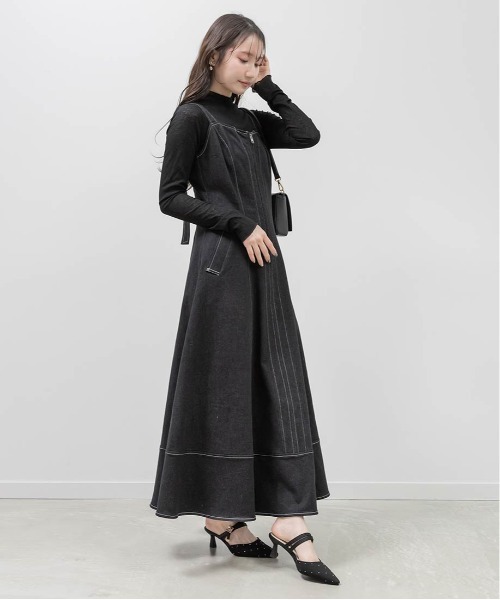 RANDA（ランダ） ワンピース デニムフレアワンピース : ZOZOTOWN Yahoo 