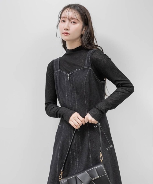 RANDA（ランダ） ワンピース デニムフレアワンピース : ZOZOTOWN Yahoo