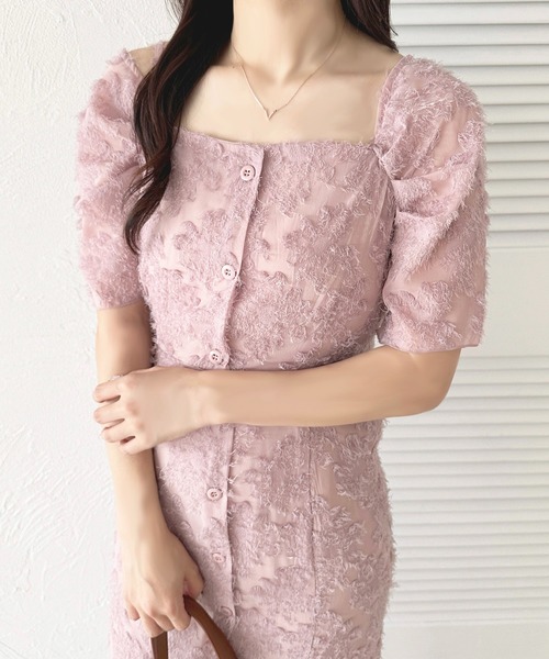 「apres jour」 半袖ワンピース X-LARGE ピンク レディース_画像2
