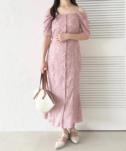 「apres jour」 半袖ワンピース X-LARGE ピンク レディース_画像3