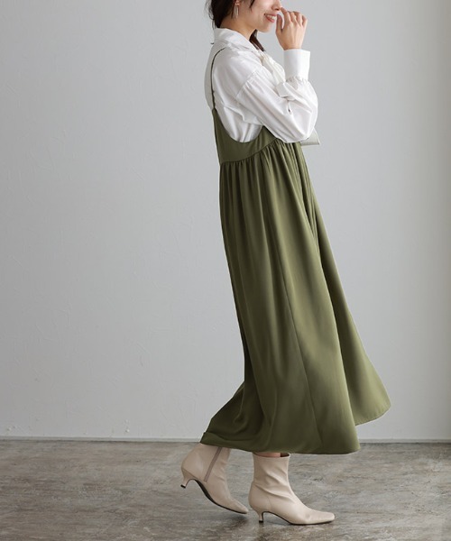 「Pierrot」 サロペットスカート M ネイビー レディース_画像7