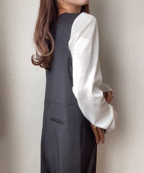 「FILLOU」 オーバーオール MEDIUM ダークベージュ レディース_画像5