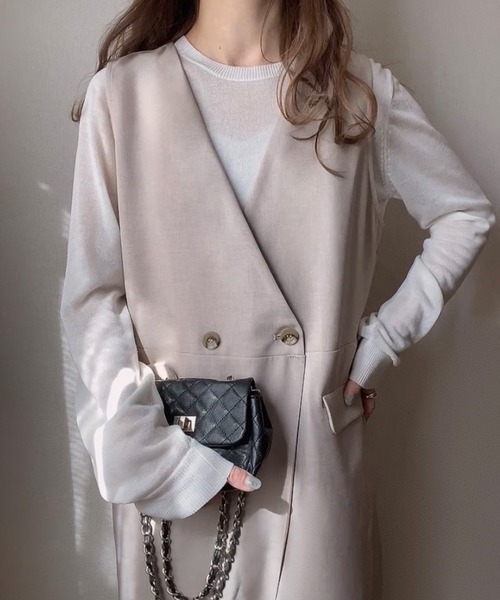 「FILLOU」 オーバーオール MEDIUM ダークベージュ レディース_画像7