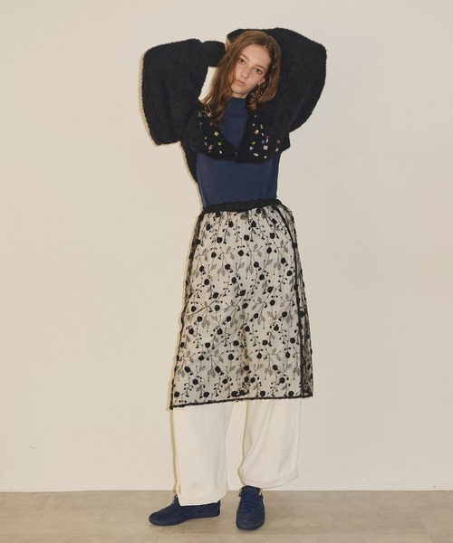 「J1U by LA BELLE ETUDE」 ロングスカート FREE ブラック レディース_画像3